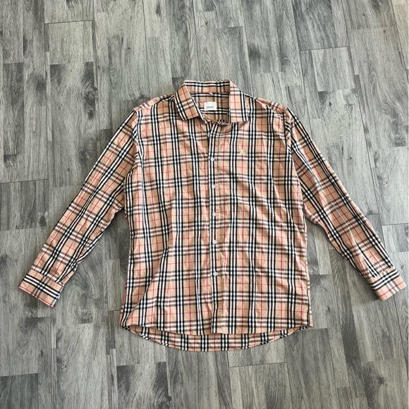 Burberry Other - Burberry London Men's Nova Check Tan and Black Checkered Shirt 3XL